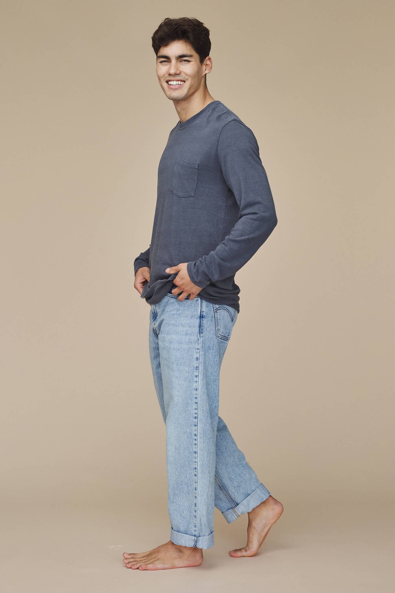 Baja Long Sleeve Pocket Tee - Image 3